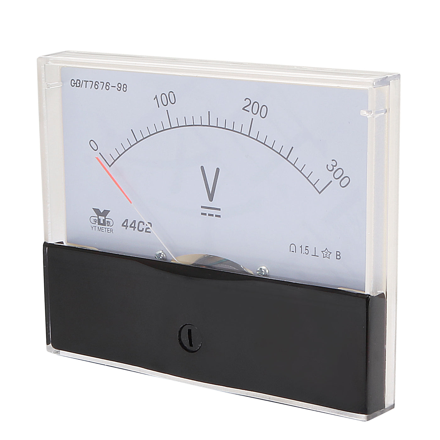 uxcell Uxcell Rectangle Measurement Tool Analog Panel Voltmeter Volt Meter DC 0 - 300V Measuring Range 44C2