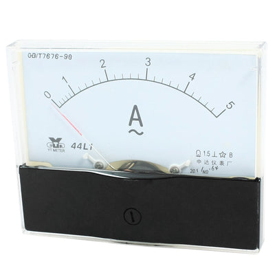 Harfington Uxcell Measurement Tool Panel Mount Analog Ammeter Gauge AC 0 - 5A Measuring Range 44L1