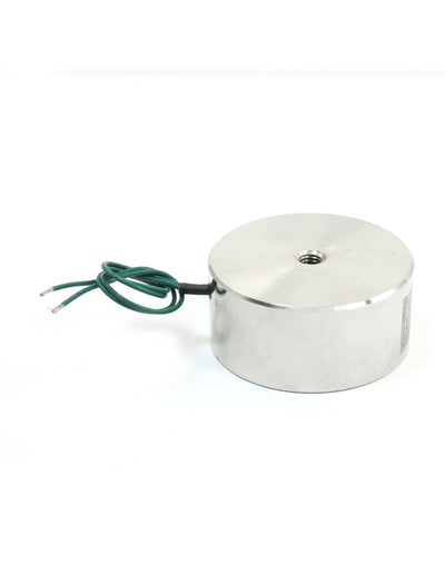Harfington Uxcell 80Kg/176Lb 20cm Two Wires 8mm Thread Dia Holding Electromagnet Solenoid 65x30mm DC12V 0.6A