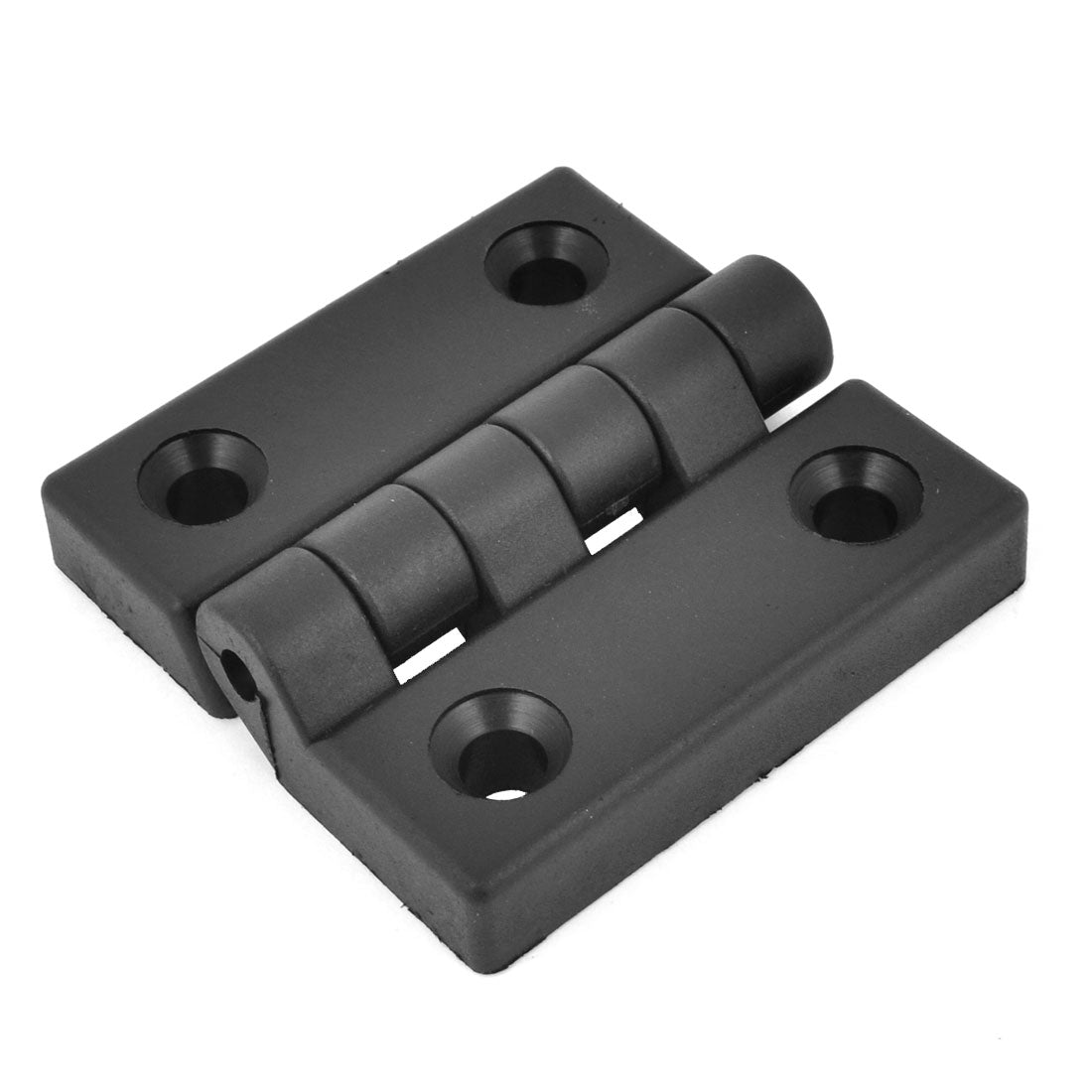 Countersunk Hole Black Plastic Door Bearing Hinge 65mm x 65mm Harfington