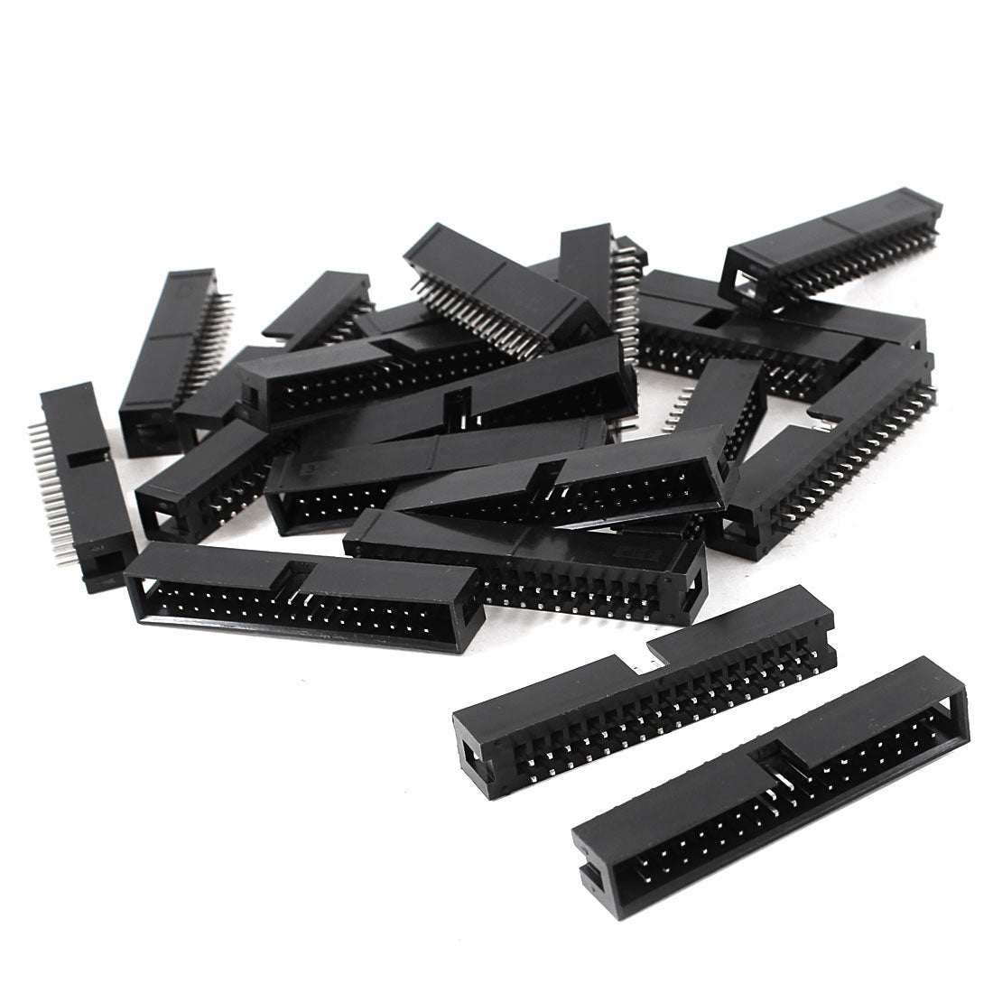 uxcell Uxcell Double Rows 2.54mm Pitch Spacing 34Pins Straight IDC Pin Headers Connector 20pcs