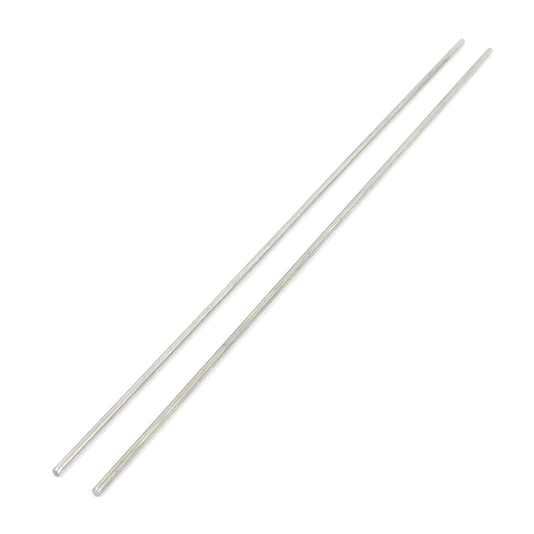 uxcell Uxcell 2Pcs 2mm Diameter Stainless Steel Motion Axle Circular Round Rod Bar 7.9" Long