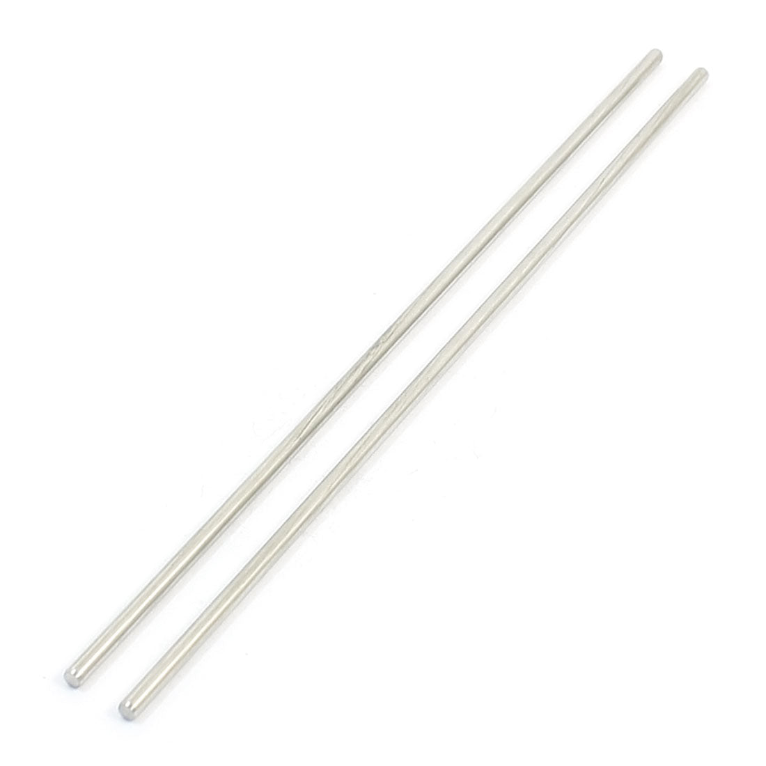 uxcell Uxcell 2Pcs 2.5mm Diameter Stainless Steel Motion Axle Circular Round Rod Bar 5.9" Long