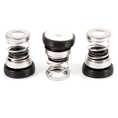 Harfington Uxcell 3PCS Ceramic Ring Single Spring Rubber Bellows Water Pumps Mechanical Seal 9mm Inner Dia