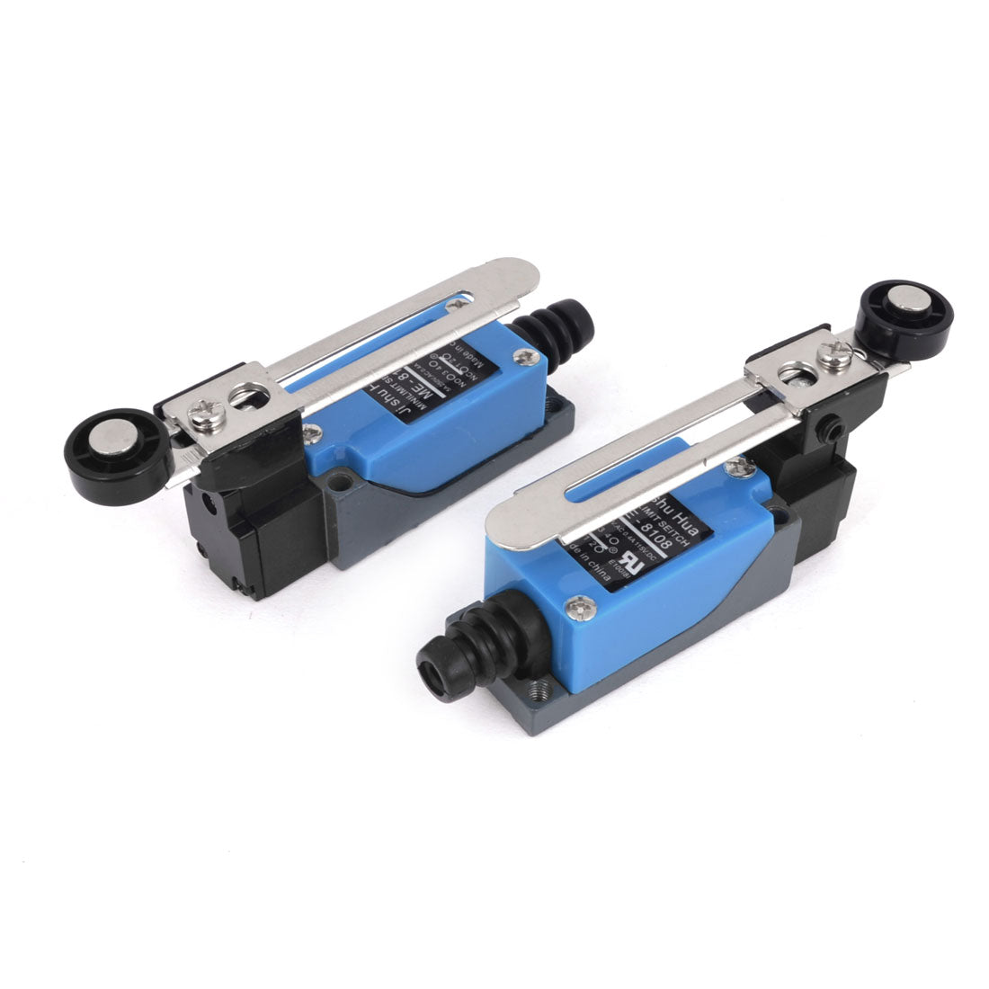 Uxcell Uxcell 2 Pcs Adjustable Roller Lever Actuator Limit Switch ME-8108 AC 250V 5A