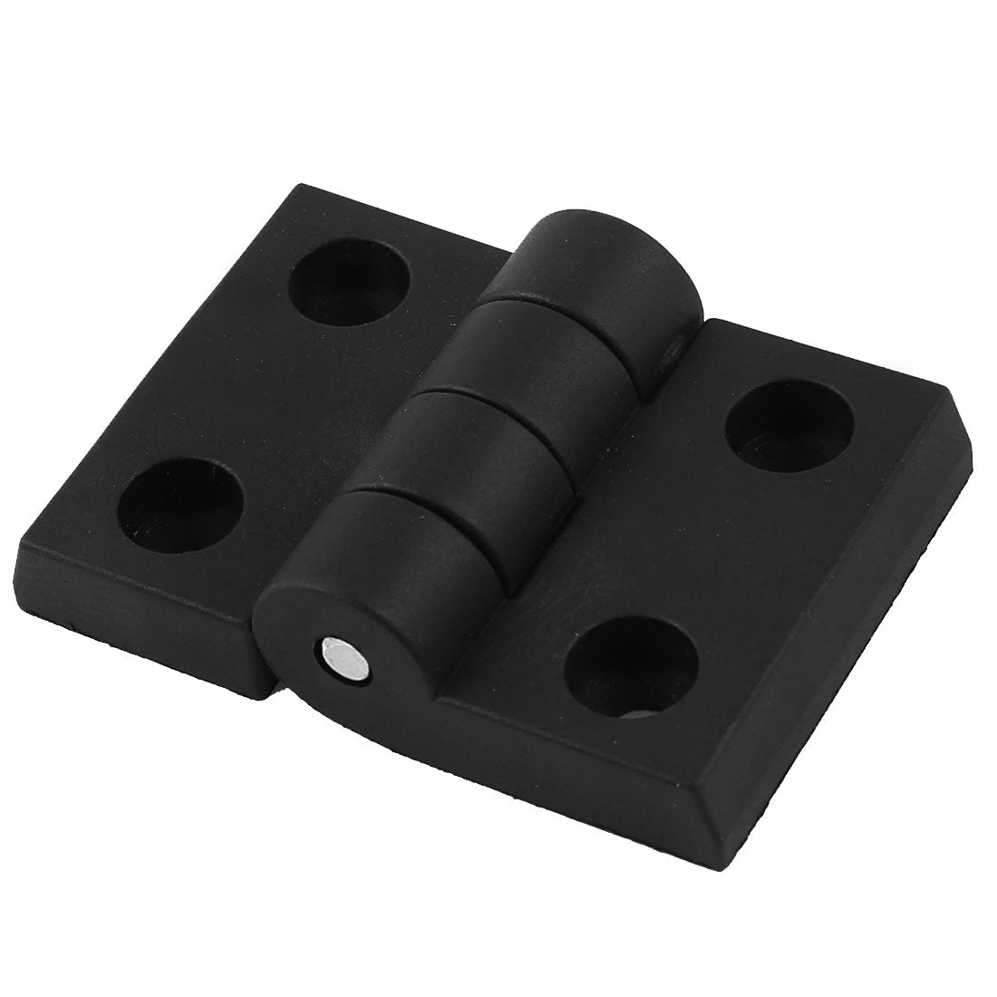 uxcell Uxcell Black Plastic Rectangle Folding Furniture Cupboard Cabinet Door Hinge 50mmx70mm