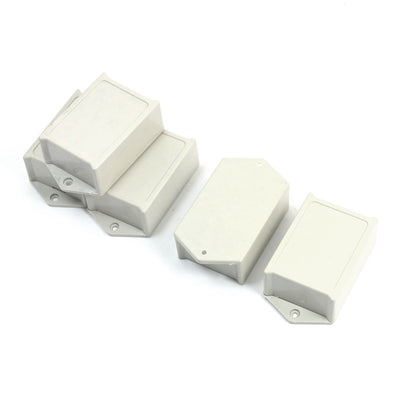 Harfington Uxcell 5pcs Gray Plastic Project Power Protector Case Junction Box 60x45x28mm