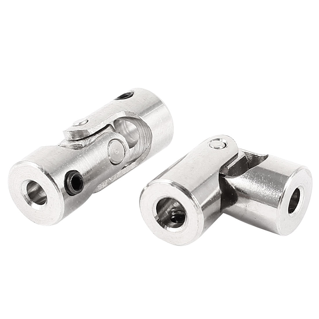 uxcell Uxcell 2PCS 4mm to 3mm Inner Dia Rotatable Metal Mini Universal Joint Connector Fittings for RC Model Motor