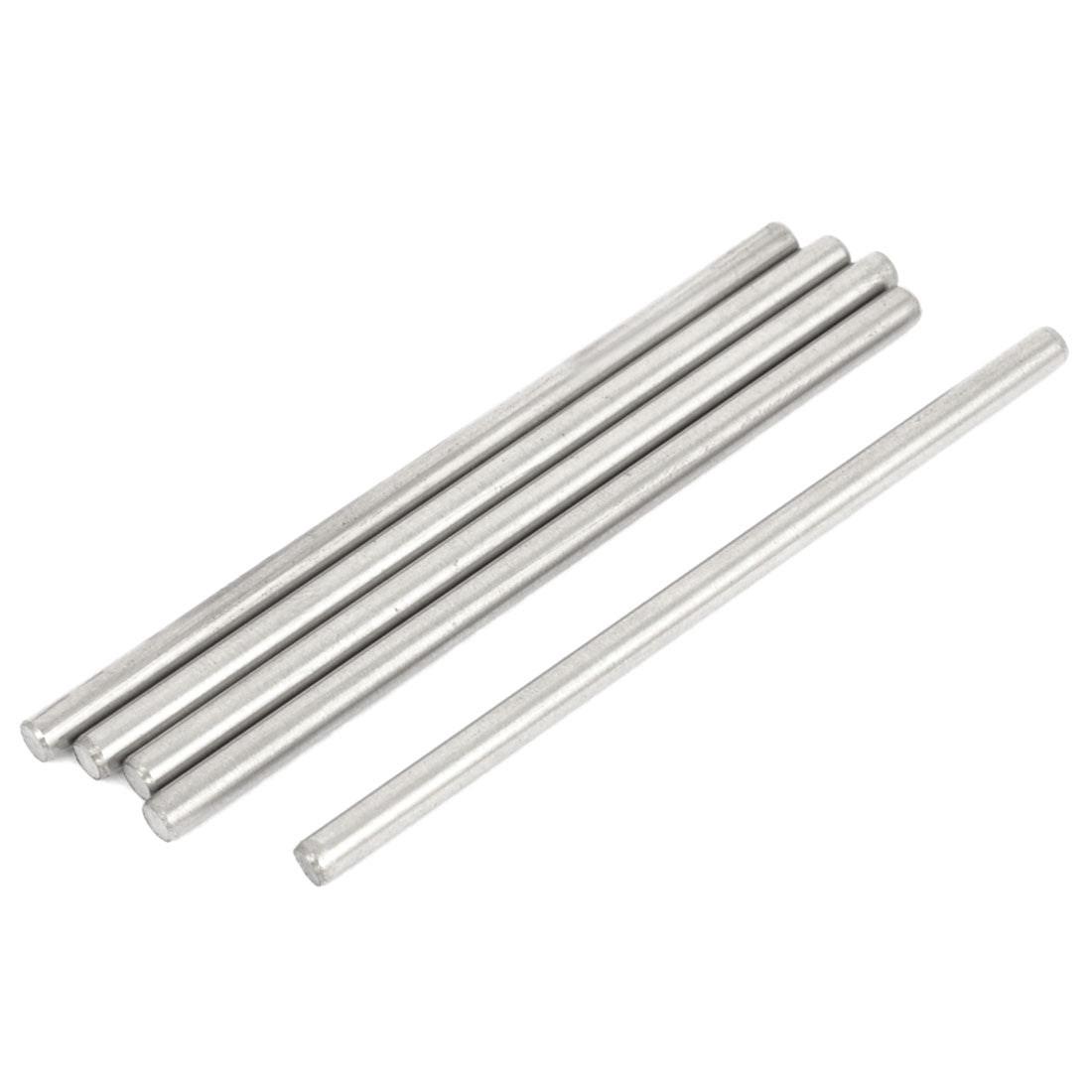 uxcell Uxcell 5 Pcs 3mm Dia 6cm Long Stainless Steel  RC Helicopter Transmission Round Rods
