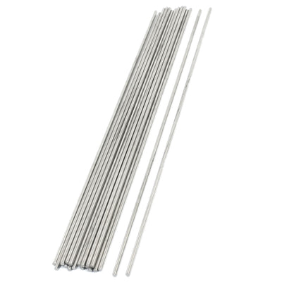 Harfington Uxcell 20PCS RC Aircraft Parts Stainless Steel Straight Bar Shaft 250mm x 2.5mm