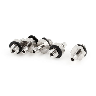 Harfington Uxcell 5 Pcs M5 5mm Male Threaded to 3.5mm Pneumatic Straight Hose Barb Fittings