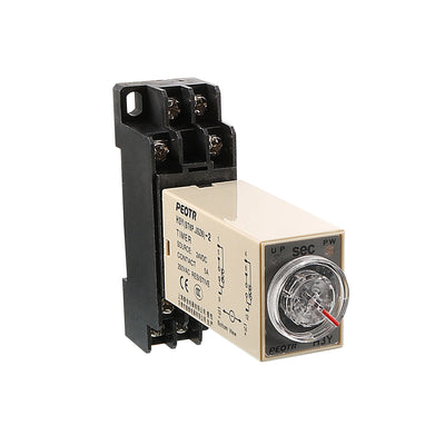Harfington Uxcell Rotary Knob Control DC 24V 8Pin DPDT 0-10 Seconds Power on Delay Timer Relay