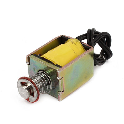 Harfington Uxcell DC 5V 0.83A 1mm 100g 2mm 50g Push Pull Type Open Frame Spring Plunger DC Solenoid Electromagnet Actuator
