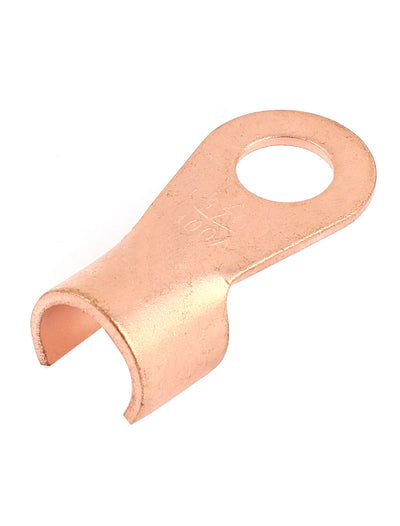 Harfington Uxcell 400A Open Copper Battery Crimp Terminal Cable Wire Lugs 15mm Ring for 1/2 Stud