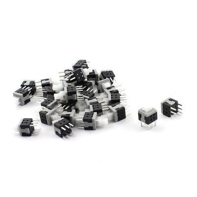 Harfington Uxcell 30Pcs 5.8mm x 5.8mm Self-Locking Push Button Actuator Plastic Tact Tactile Switch White