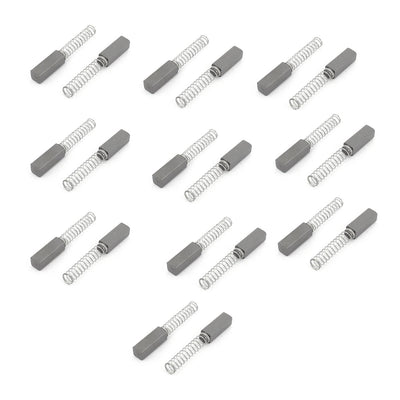 Harfington Uxcell 10Pairs 12mm x 4mm x 4mm Spring Type Carbon Brushes for Electric Drill