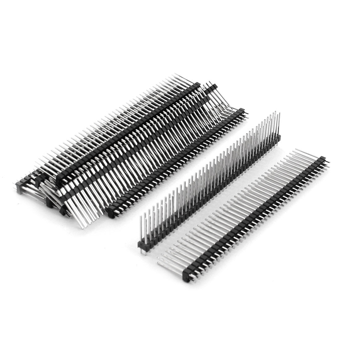Uxcell Uxcell 2.54mm Pitch 80-Pin Dual Row Male Straight Pin Header Connector Strip 19mm 10Pcs