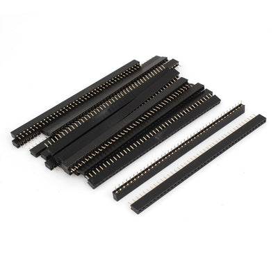 Harfington Uxcell 20 Pcs Female PCB Header 40 Way 2mm Pitch Connector Black