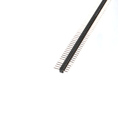 Harfington Uxcell 100pcs 50 Way Single Row Straight Pin Male Header Strip 1.27mm Pitch
