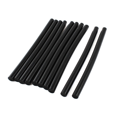 Harfington Uxcell 10Pcs 11x190mm Crafts Soldering Iron Black Plastic Hot Melt Glue  Adhesive Stick