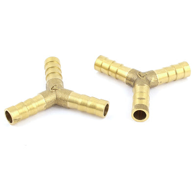 Harfington Uxcell 2pcs Y Type 3 Way 8mm Dia Tube Connector Air Fuel Pipe Hose Joiner Fittings
