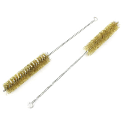 Harfington Uxcell 29cm Length 25mm Diameter Brass Wire Tube Cleaning Brush 2 Pcs