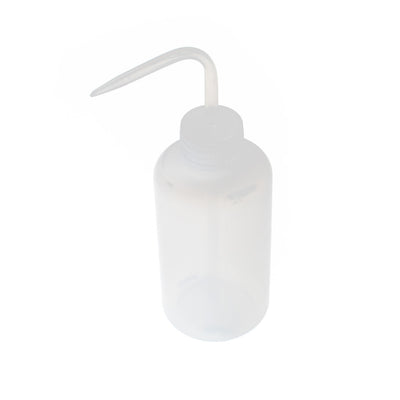 Harfington Uxcell 250mL Capacity Right Angle Bent Tip Clear White Plastic Cylindrical Oil Chemical Liquid Storage Squeeze Bottle for Laboratory