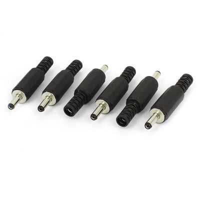 Harfington Uxcell 6 Pcs 1.3mm x 3.5mm Male DC Power CCTV Coaxial Connector