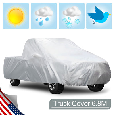 Harfington Uxcell 190T Polyester Breathable Waterproof All Weather Protect Car Cover