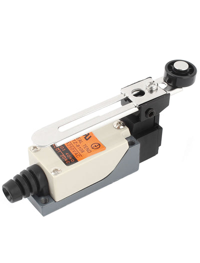 Harfington Uxcell TZ-8108 AC 250V 5A DPST Adjustable Roller Lever Actuator Momentary Micro Limit Switch