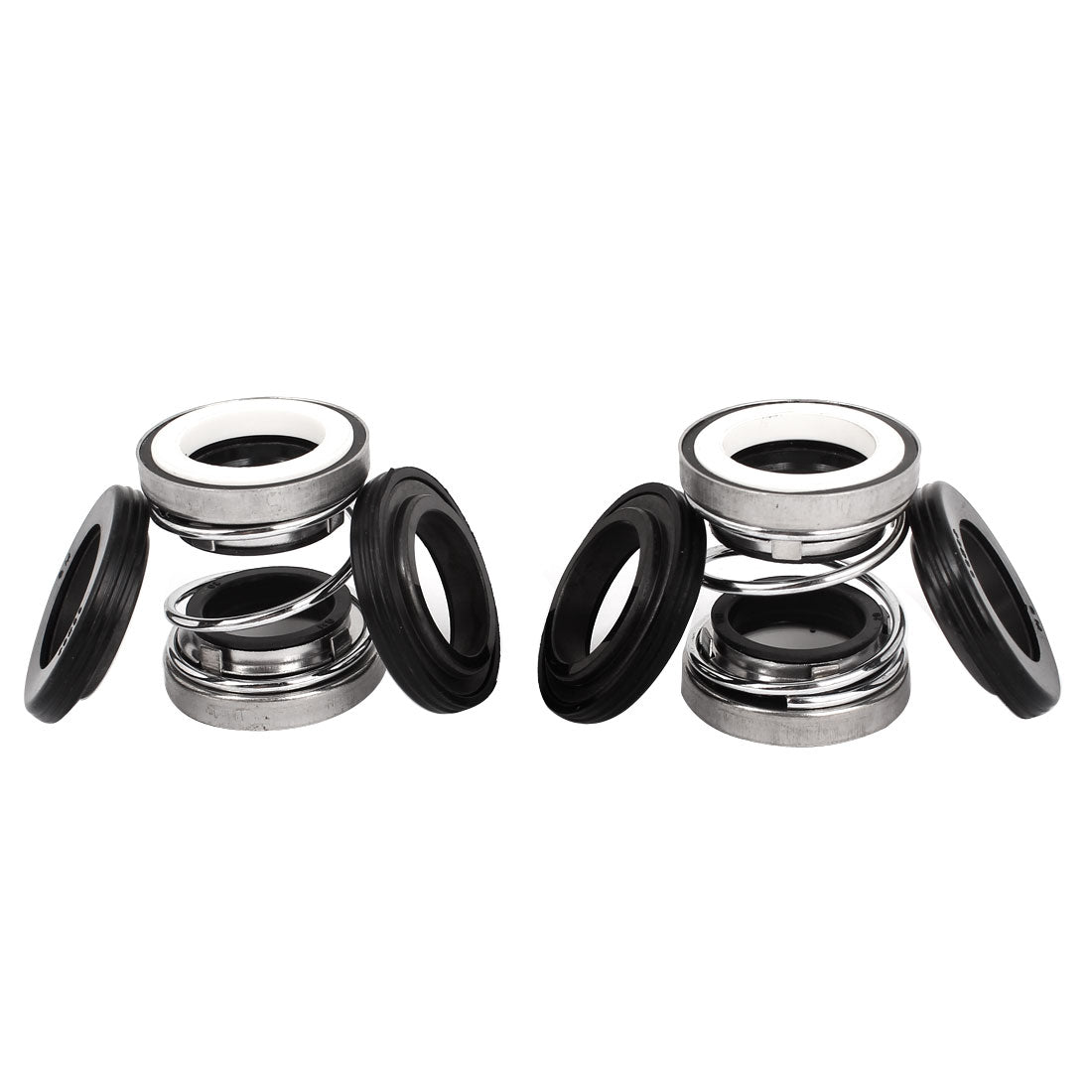 uxcell Uxcell 2pcs 20mm Inner Dia Ceramic Ring Sealing Shaft Mechanical Seal for Water Pump