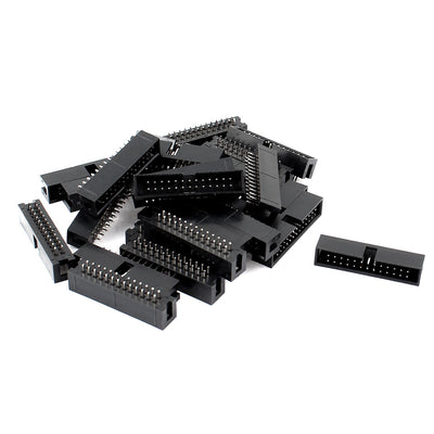uxcell Uxcell 28 Pcs 2*13 26Pin 2.54mm IDC Socket PCB Box Header Straight Male Connector