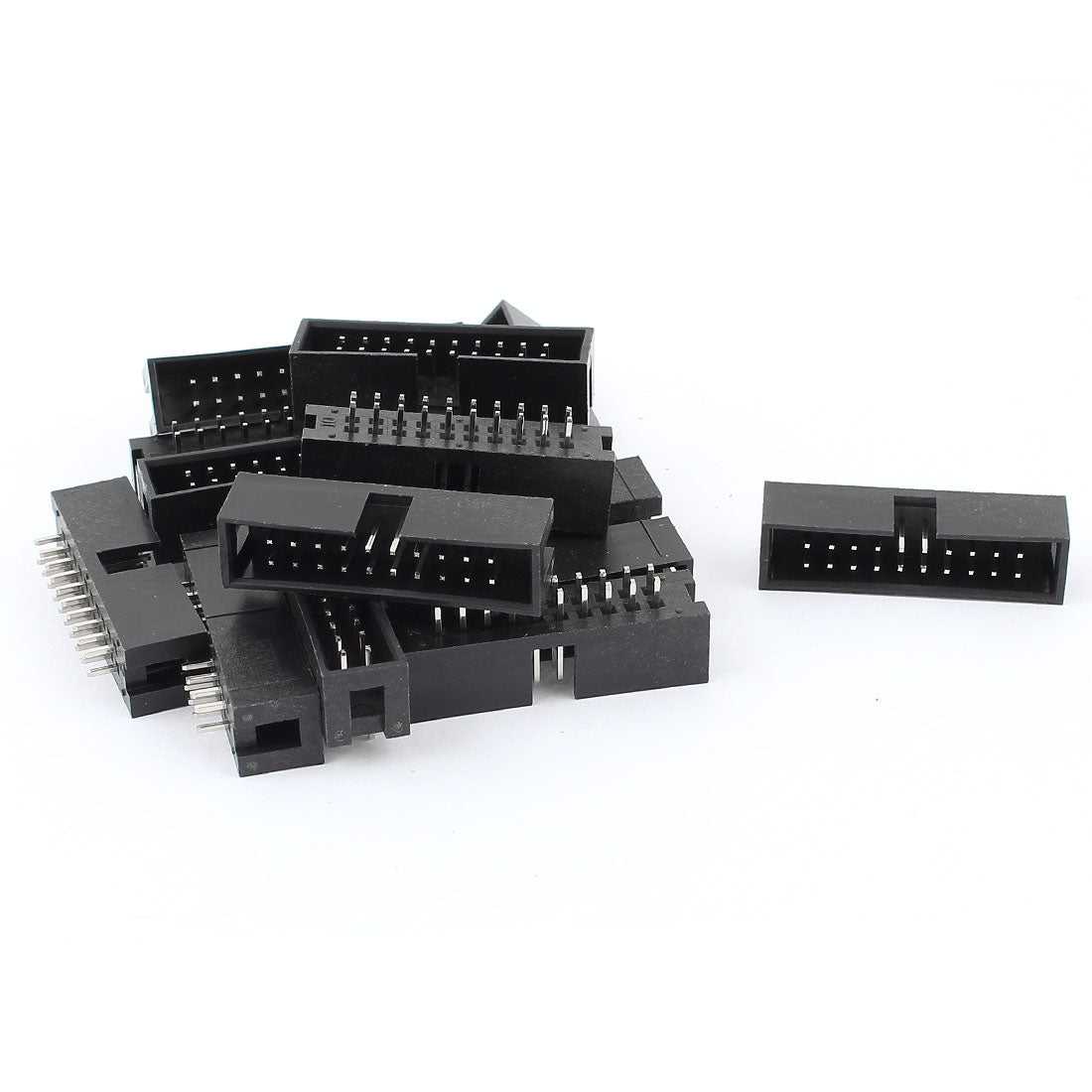 uxcell Uxcell 15 Pcs 2*10 20Pin Male Box Header IDC Socket Straight Connector 2.54mm