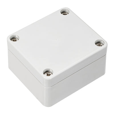 Harfington Uxcell 2pcs 2.48" x 2.24" x 1.38" (63mmx57mmx35mm) ABS Junction Box Universal Project Enclosure