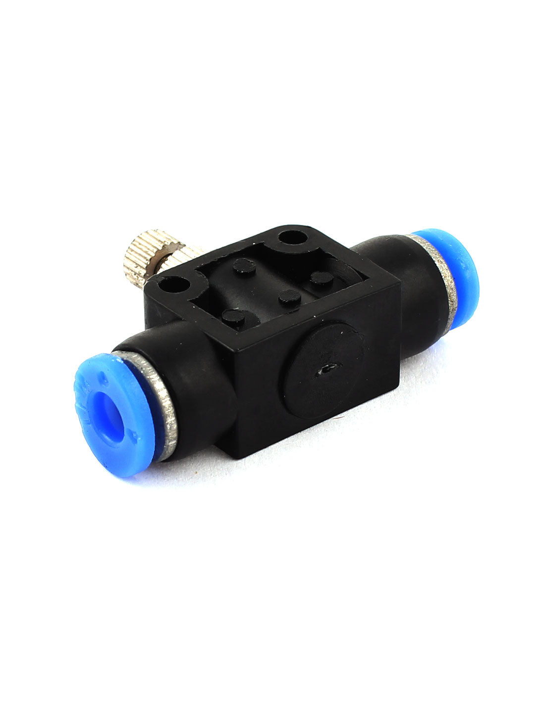 uxcell Uxcell Push in to Connect Inline Air Fitting Pneumatic Speed Flow Control Tube Valve 4 mm OD