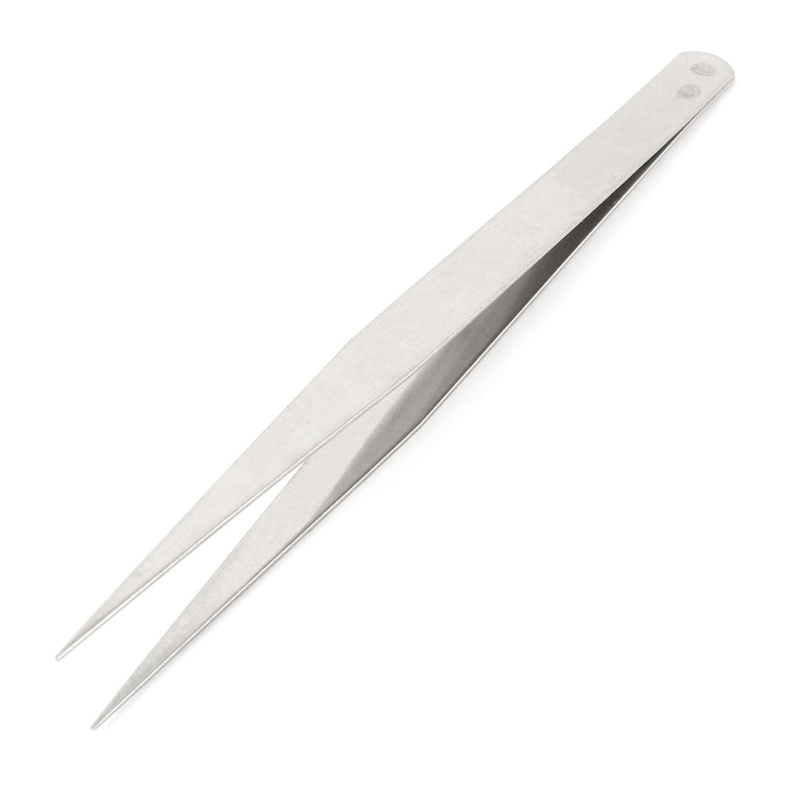 uxcell Uxcell Stainless Steel Pointy Tip Straight Tweezers Forceps Manual Hand Tool 130mm Long