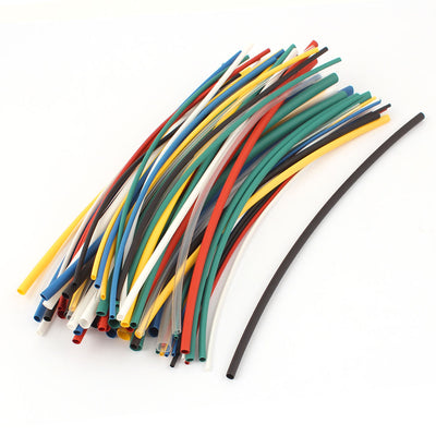 Harfington Uxcell 70Pcs 2:1 Heat Shrink Tube Wire Wrap Assortment Tubing Sleeve 5 Sizes Kit