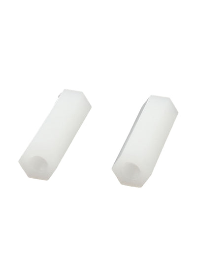 Harfington Uxcell 3mm x 18mm M3 Female Thread White Nylon PCB Spacer Hex Stand-Off Nut 50Pcs