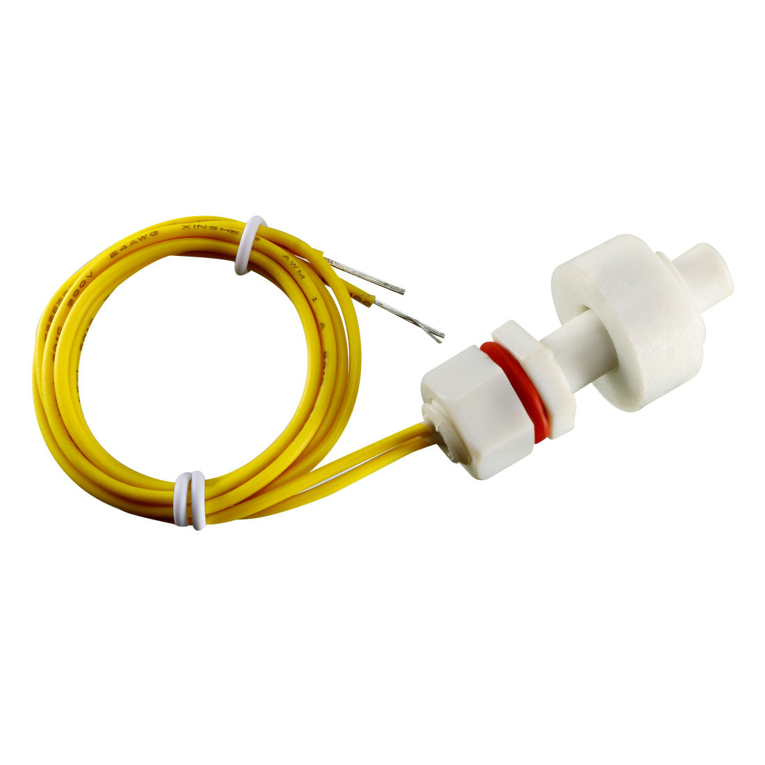 uxcell Uxcell 25mm White PP Mini Tank Pool Water Level Liquid Sensor Vertical Floating Ball Switch New