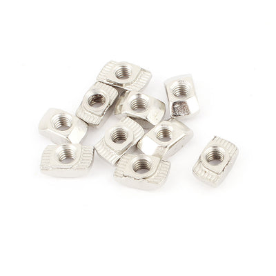 Harfington Uxcell 10pcs 20 Series Compatible Drop In Type M4 T Slot Nuts 10mmx6mmx4.5mm