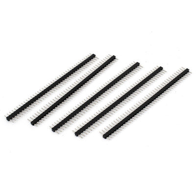 Harfington Uxcell 5 Pcs 2mm Spacing 40 Position Straight Male PCB Pin Header