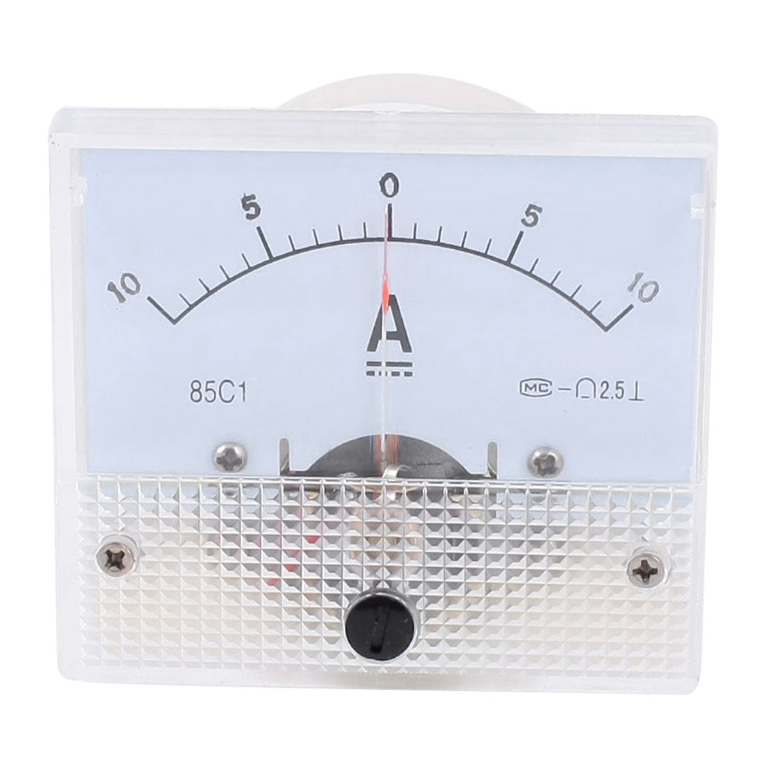 uxcell Uxcell 85C1 DC -10 to +10A Class 2.5 Accuracy Panel Mounted Analog Ammeter Ampere Meter
