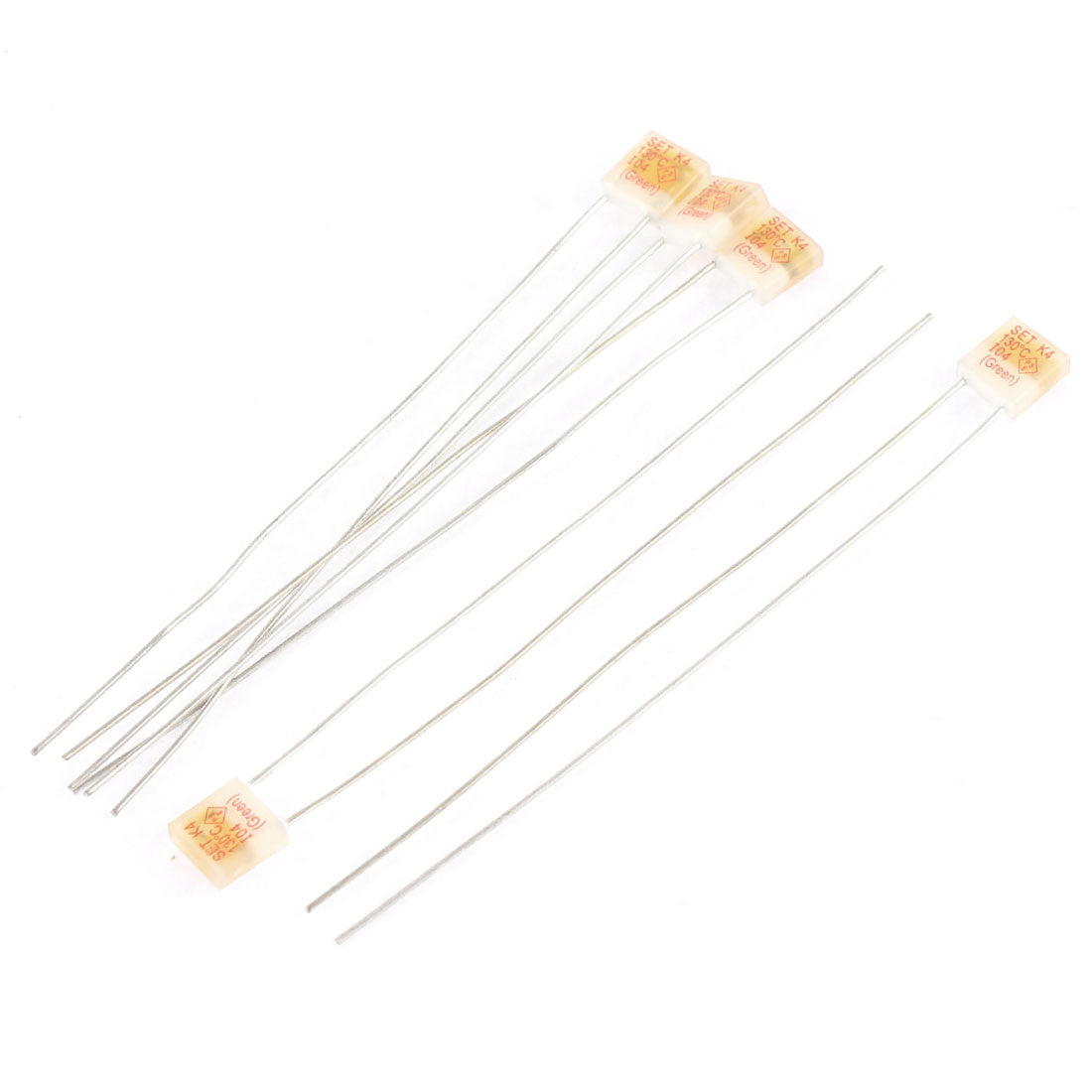 uxcell Uxcell 250V 2A 130 Celsius Square Circuit Cut Off Temperature Thermal Fuse 5 Pcs