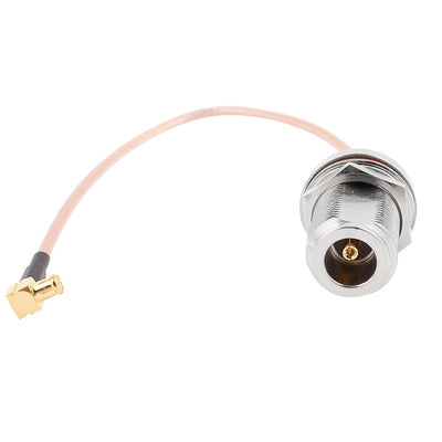 Harfington Uxcell N Female to MCX Male Right Angle Adapter Connector RG316 Coaxial Cable 20cm