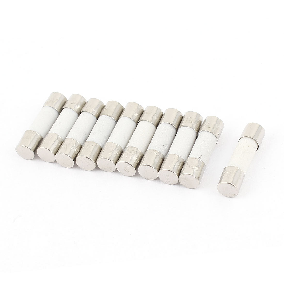 uxcell Uxcell 10 Pcs 250V 20A Fast Acting Ceramic Fuses Tubes 5mm x 20mm