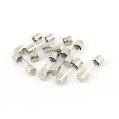 Harfington Uxcell 10Pcs 250V 250mA 0.25A Quick Blow Glass Fuses Tubes 5mm x 20mm