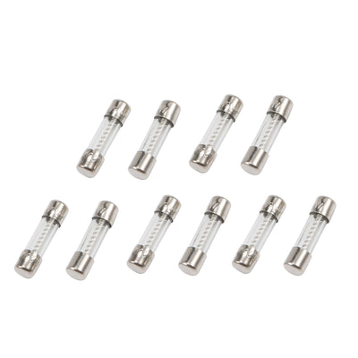 Harfington Uxcell 10 Pcs 250V 10Amp Slow Blow Time Delay Glass Fuses Tubes 5mm x 20mm