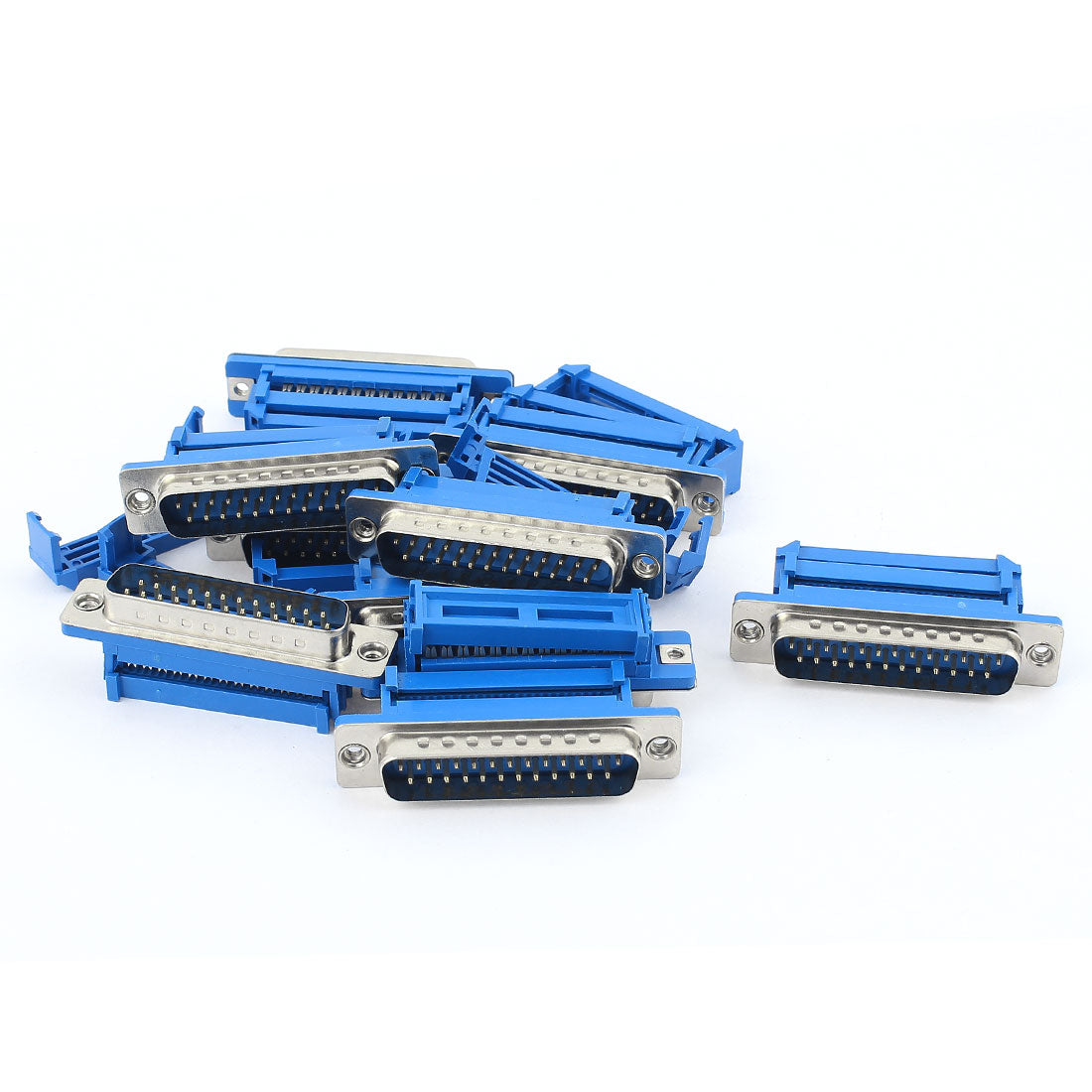 uxcell Uxcell 10Pcs Parallel Port D-SUB DB25 25-Pin Male IDC Flat Cable Connector