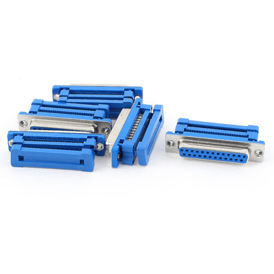 Harfington Uxcell 5 Pcs Parallel Port DB25 25-Pin Female IDC Connector Flat Cable Adapter