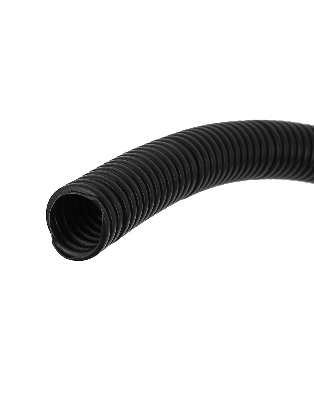uxcell Uxcell 4.6 M 10 x 13 mm Plastic Corrugated Conduit Tube for Garden,Office Black
